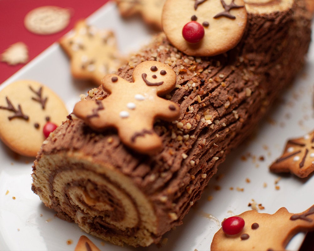 yule log cake