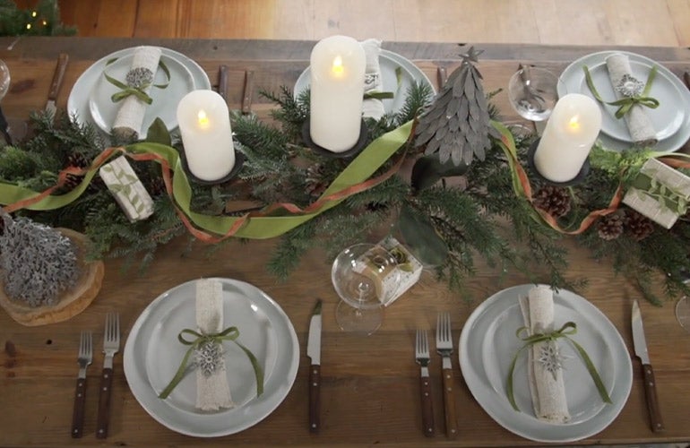 holiday tablescape
