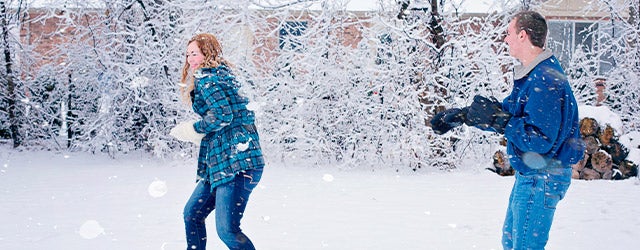 people playing in snow