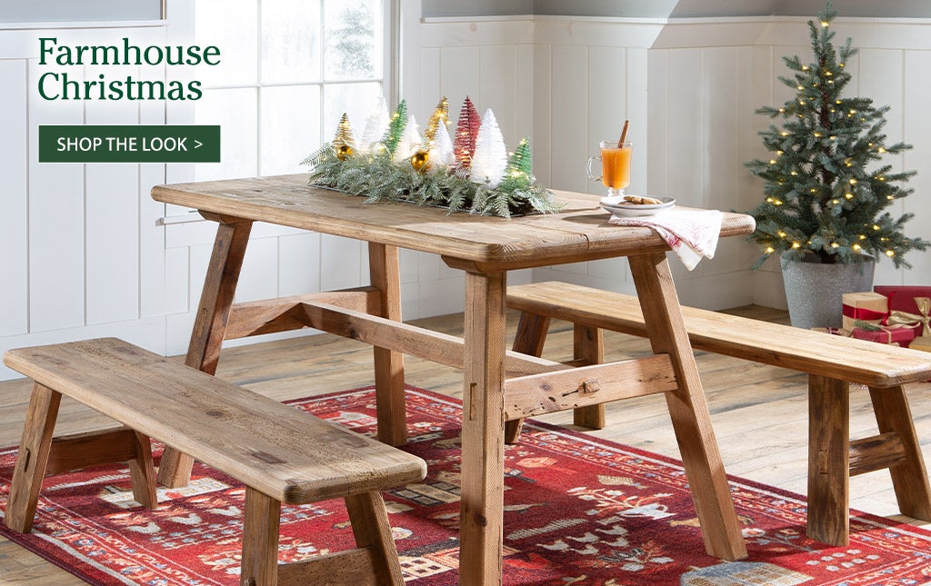 Farmhouse Christmas
Have yourself a rustic little Christmas with ideas fresh from the farm. Your holidays will be comfy & cozy with well-loved style in natural hues with festive pops of green & red.
SHOP>