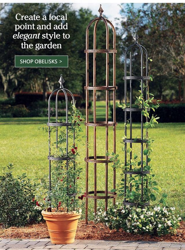 Create a focal point and add elegant style to the garden 